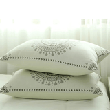 Karo | Double Gauze Cotton Pillowcase Set of 2 with Mandala Print for Bedroom and Living Room