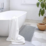 Morin | Ultra-Absorbent Microfibre Bath Mat with Embossed Waffle Texture and Non-Slip Backing