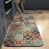 Bemi | Non-Slip Textured Kitchen Runner Rug in Neutral Tones for Kitchen, Hallway and Entrance