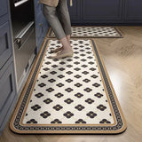 Bemi | Non-Slip Textured Kitchen Runner Rug in Neutral Tones for Kitchen, Hallway and Entrance