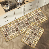 Bemi | Non-Slip Textured Kitchen Runner Rug in Neutral Tones for Kitchen, Hallway and Entrance