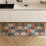 Bemi | Non-Slip Textured Kitchen Runner Rug in Neutral Tones for Kitchen, Hallway and Entrance