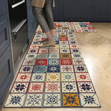 Bemi | Non-Slip Textured Kitchen Runner Rug in Neutral Tones for Kitchen, Hallway and Entrance