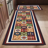 Bemi | Non-Slip Textured Kitchen Runner Rug in Neutral Tones for Kitchen, Hallway and Entrance