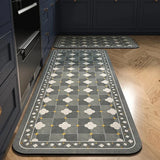 Bemi | Non-Slip Textured Kitchen Runner Rug in Neutral Tones for Kitchen, Hallway and Entrance