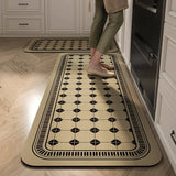 Bemi | Non-Slip Textured Kitchen Runner Rug in Neutral Tones for Kitchen, Hallway and Entrance