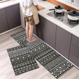 Bemi | Non-Slip Textured Kitchen Runner Rug in Neutral Tones for Kitchen, Hallway and Entrance