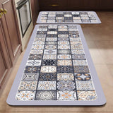 Bemi | Non-Slip Textured Kitchen Runner Rug in Neutral Tones for Kitchen, Hallway and Entrance