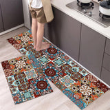 Bemi | Non-Slip Textured Kitchen Runner Rug in Neutral Tones for Kitchen, Hallway and Entrance
