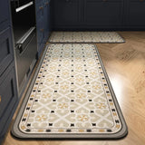 Bemi | Non-Slip Textured Kitchen Runner Rug in Neutral Tones for Kitchen, Hallway and Entrance
