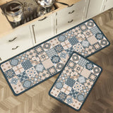 Bemi | Non-Slip Textured Kitchen Runner Rug in Neutral Tones for Kitchen, Hallway and Entrance