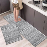 Bemi | Non-Slip Textured Kitchen Runner Rug in Neutral Tones for Kitchen, Hallway and Entrance