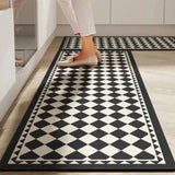 Bemi | Non-Slip Textured Kitchen Runner Rug in Neutral Tones for Kitchen, Hallway and Entrance