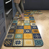 Bemi | Non-Slip Textured Kitchen Runner Rug in Neutral Tones for Kitchen, Hallway and Entrance