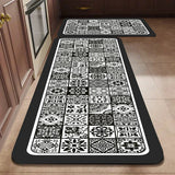Bemi | Non-Slip Textured Kitchen Runner Rug in Neutral Tones for Kitchen, Hallway and Entrance