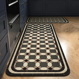 Bemi | Non-Slip Textured Kitchen Runner Rug in Neutral Tones for Kitchen, Hallway and Entrance