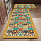 Bemi | Non-Slip Textured Kitchen Runner Rug in Neutral Tones for Kitchen, Hallway and Entrance