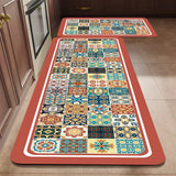 Bemi | Non-Slip Textured Kitchen Runner Rug in Neutral Tones for Kitchen, Hallway and Entrance