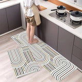 Bemi | Non-Slip Textured Kitchen Runner Rug in Neutral Tones for Kitchen, Hallway and Entrance