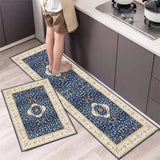 Bemi | Non-Slip Textured Kitchen Runner Rug in Neutral Tones for Kitchen, Hallway and Entrance