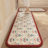 Bemi | Non-Slip Textured Kitchen Runner Rug in Neutral Tones for Kitchen, Hallway and Entrance