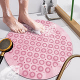 Naevi | Massage Texture Round Non-Slip Shower Mat with Drainage Holes for Shower and Bathtub
