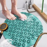 Naevi | Massage Texture Round Non-Slip Shower Mat with Drainage Holes for Shower and Bathtub