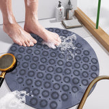 Naevi | Massage Texture Round Non-Slip Shower Mat with Drainage Holes for Shower and Bathtub