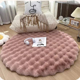 Sorelia | Round Polyester Rug with Non-Slip Base in Six Colours and Four Sizes for Living Room and Bedroom
