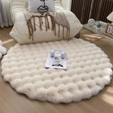 Sorelia | Round Polyester Rug with Non-Slip Base in Six Colours and Four Sizes for Living Room and Bedroom