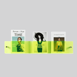 Evi | Acrylic Wall-Mounted Magazine and Book Shelf for Living Room, Office and Hallway Display