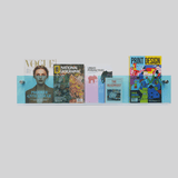 Evi | Acrylic Wall-Mounted Magazine and Book Shelf for Living Room, Office and Hallway Display