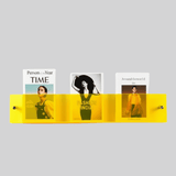 Evi | Acrylic Wall-Mounted Magazine and Book Shelf for Living Room, Office and Hallway Display