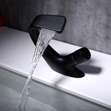 Tave | Solid Brass Waterfall Basin Tap with Single Handle and Ceramic Disc Cartridge for Bathroom