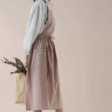 Aro | Cross-Back Cotton Kitchen Apron with Pockets for Cooking, Baking and Everyday Kitchen Use