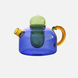 Rilo | Borosilicate Glass Teapot and Cup Set with Removable Infuser for Hot and Cold Tea Use