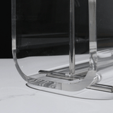 Lume | Acrylic and Metal Magazine Rack with Transparent Panels for Desk, Shelf and Living Room