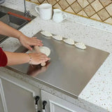Nomi | Stainless Steel Chopping Board with Non-Slip Silicone Pads and Spill Edge, Two Sizes