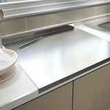 Nomi | Stainless Steel Chopping Board with Non-Slip Silicone Pads and Spill Edge, Two Sizes