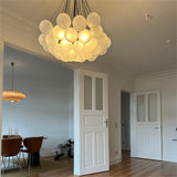 Viresta | Contemporary Bubble Globe Chandelier with Frosted Glass Spheres
