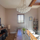 Viresta | Contemporary Bubble Globe Chandelier with Frosted Glass Spheres