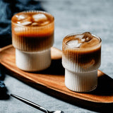 Kelvra | Decorative Ribbed Glassware for Modern Table Settings