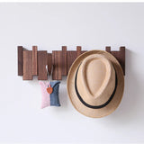 Soriel | Wooden Piano Coat Rack with Foldable Hooks and Space-Saving Wall Design