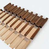 Soriel | Wooden Piano Coat Rack with Foldable Hooks and Space-Saving Wall Design
